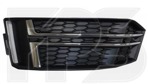 

Решетка бампера правая (с хром молдингами) Audi A4 B9 '16- S-Line (FPS) FP 1227 912