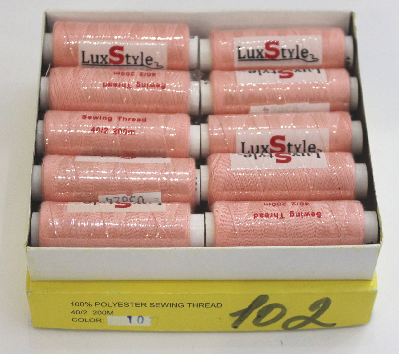 

Нитки швейные LuxStyle 40/2-200м (100% полиэстeр) № 102, Разные цвета