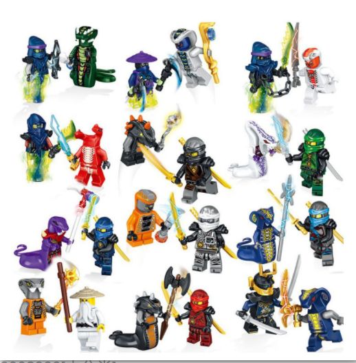 

Набор фигурки человечки ниндзяго Ninjago для лего lego 24 штуки