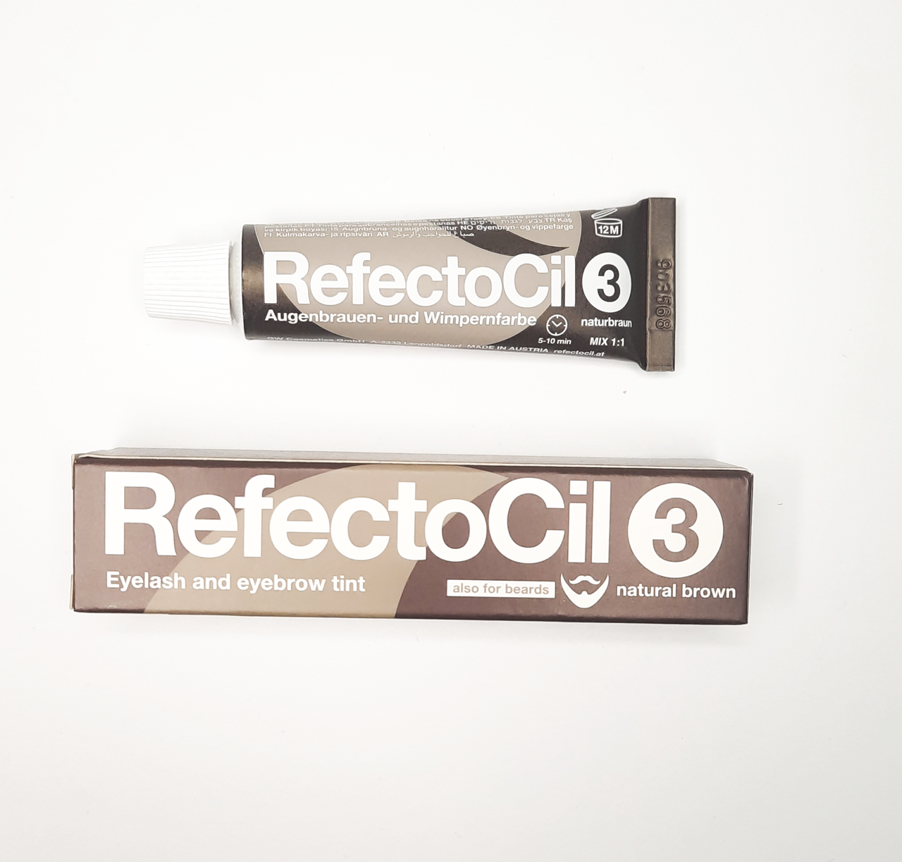 

Фарба для брів RefectoCil у відтінку натурально-коричневий №3, 15мл