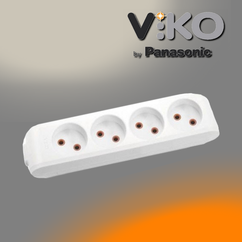 

Колодка на 4 гнезда без заземления Multi-let VIKO