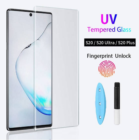 

Изогнутое защитное UV стекло для Samsung Galaxy s20 , прозрачное