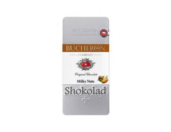

Шоколад Bucheron молочный с орехами 100 г.