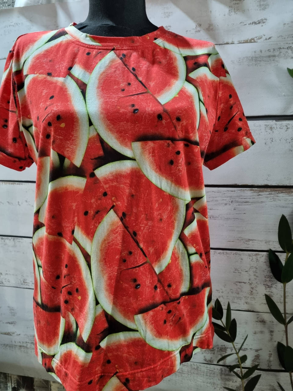 

Футболка женская с ярким модным принтом Херсонские арбузы 38,40,42,44,46,48 размеры