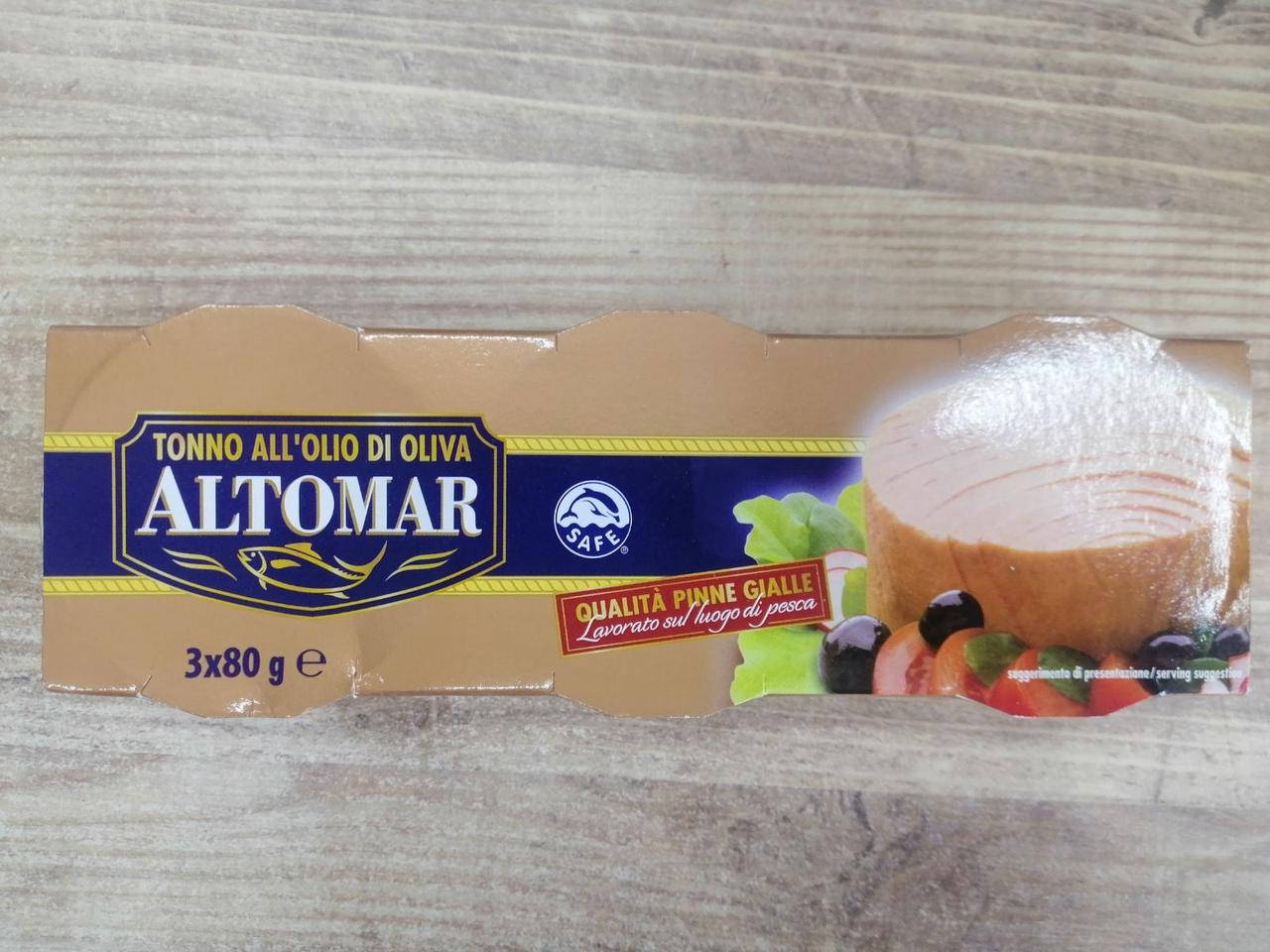 

Тунец в оливковом масле Altomar