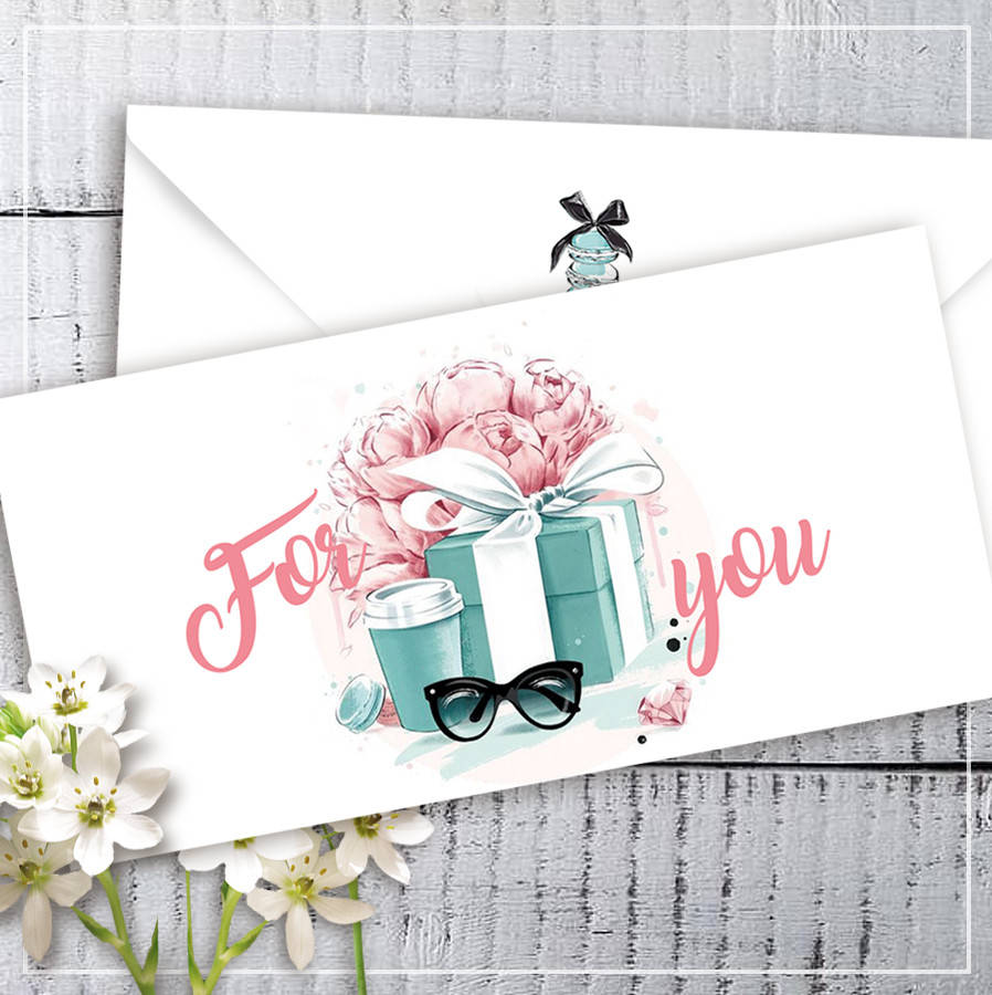 

Конверт для денег "For you"