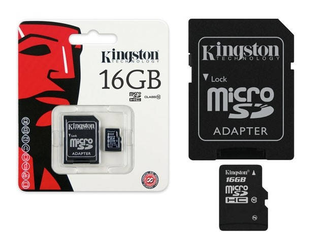 

MicroSD Kingston Transcend 16Gb class 10 UHS-I