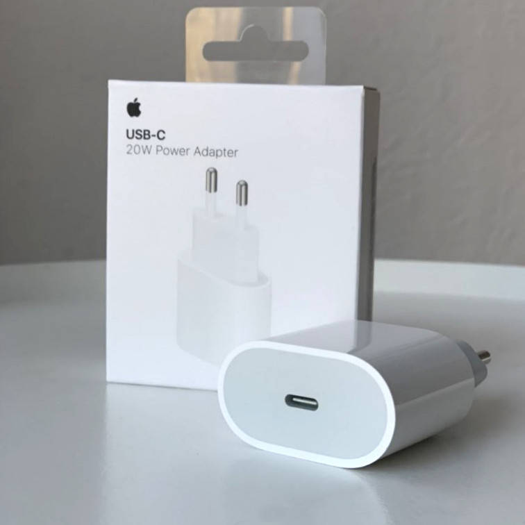 

Зарядное устройство для Iphone 20W USB-C Power Adapter Быстрая зарядка Блок для Iphone, Белый