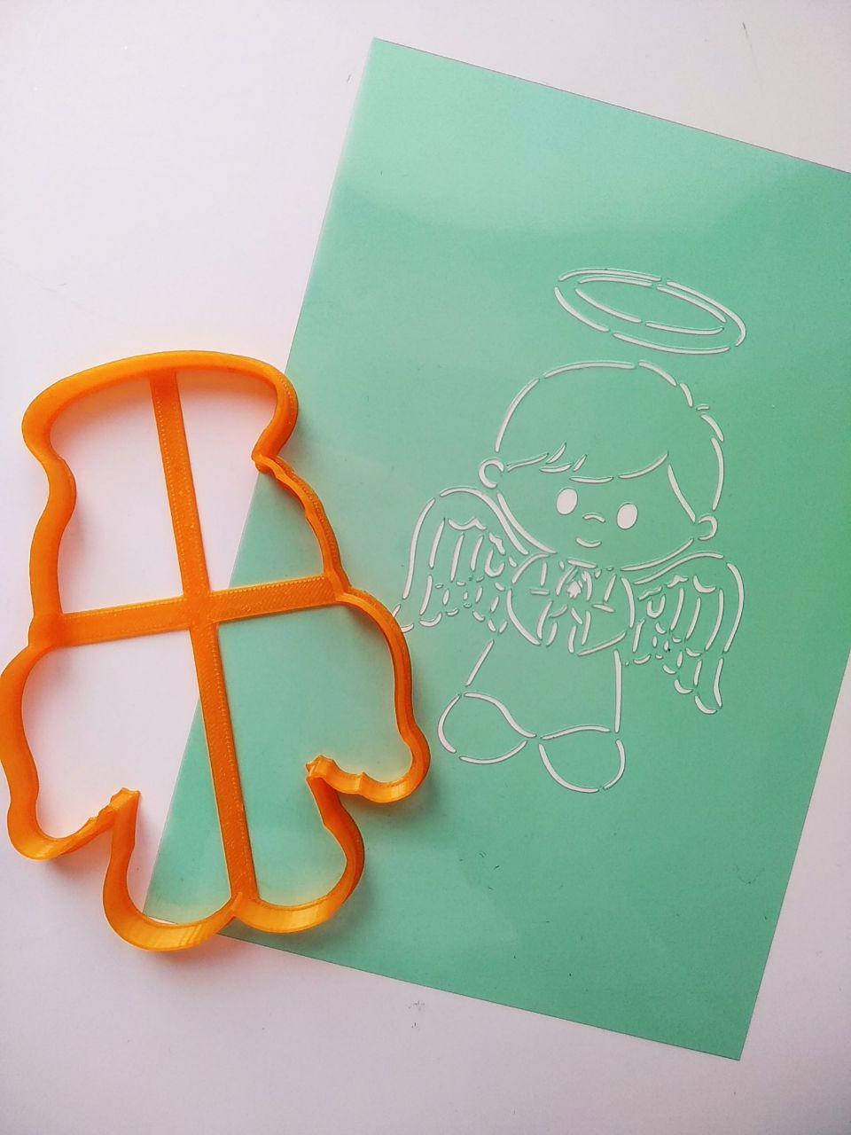 

3D формочки-вырубки для пряников "Ангел 34"