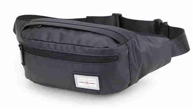 

Городская удобная поясная сумка (бананка) из водоотталкивающей ткани Arctic Hunter YB14001, 3л, Черный
