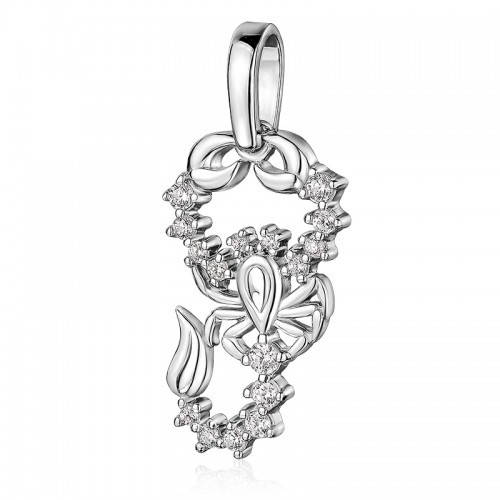 

Серебряная подвеска,знак зодиака, скорпион