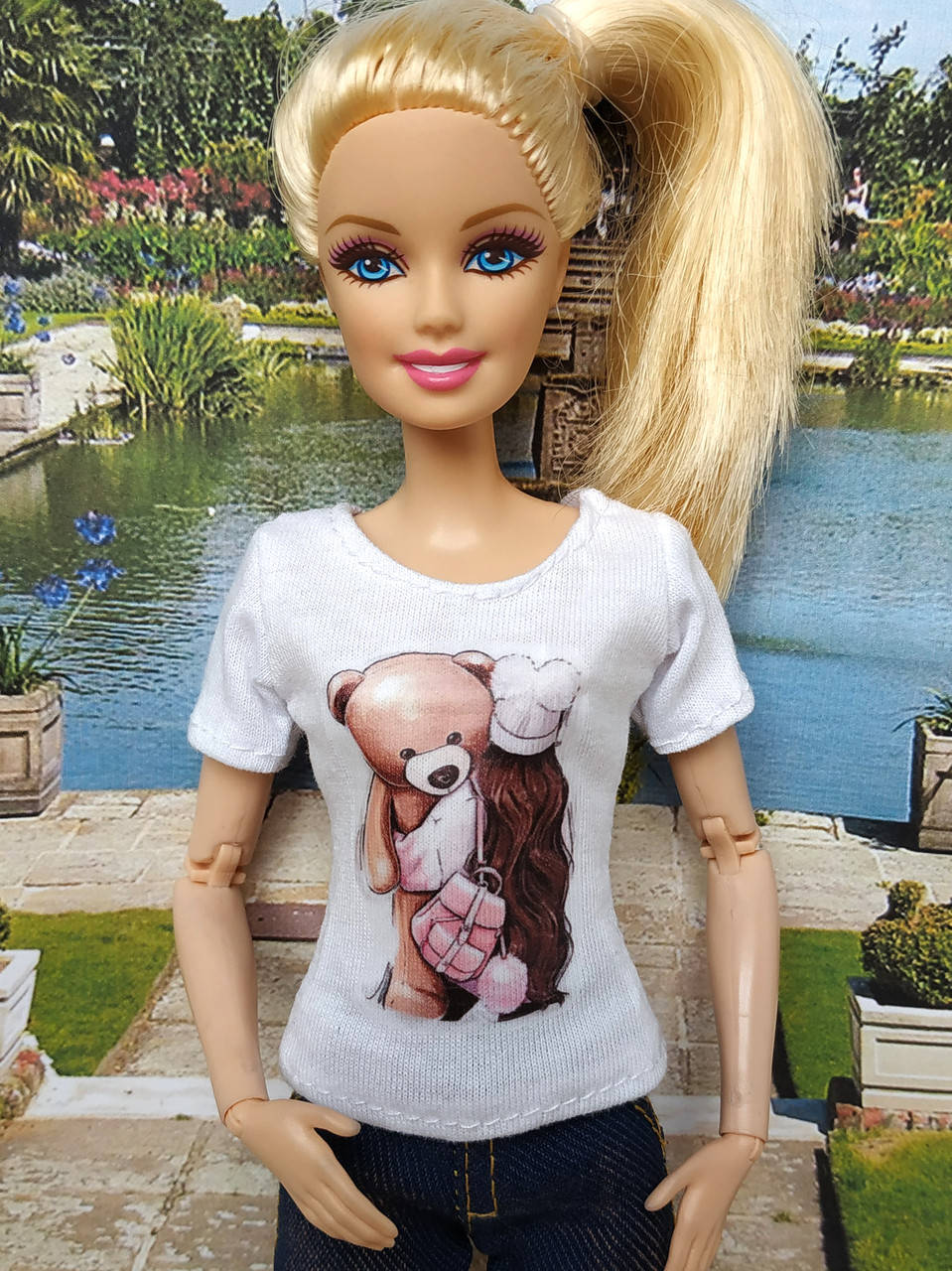 

Одежда для кукол Барби - футболка