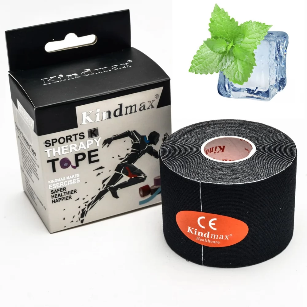 

Кинезио тейпы Kindmax Menthol 5м х 5см (Черный)