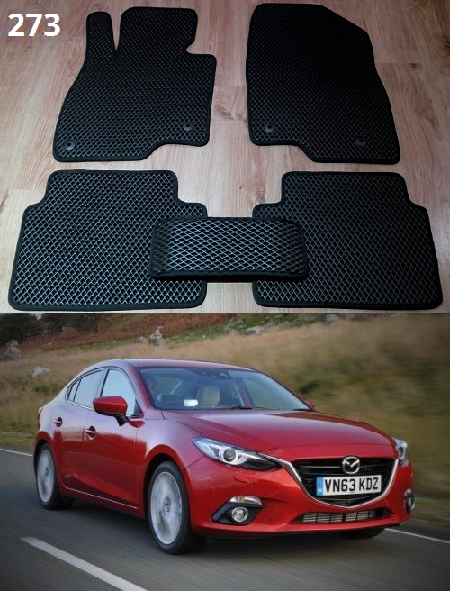 

Коврики ЕВА в салон Mazda 3 '14-18, Черный
