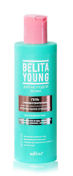 

Гель с микрогранулами для умывания лица "Оптимальное очищение" Belita Young 200 мл