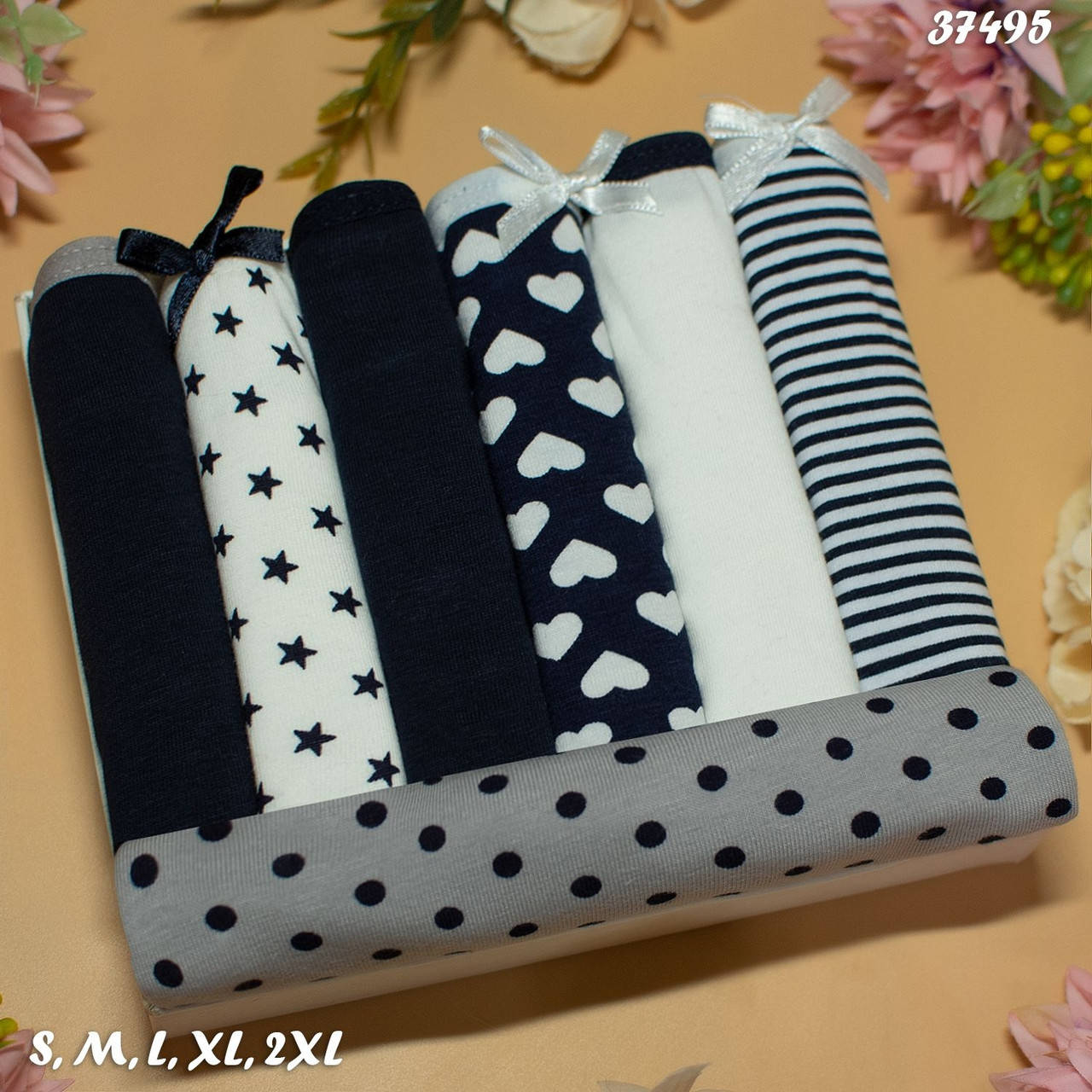 

Трусы женские Nicoletta Турция недельки M, L, XL, 2XL | 7 шт.