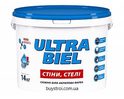 

Sniezka ULTRA BIEL - Сніжно-біла акрилова фарба для стін і стель
