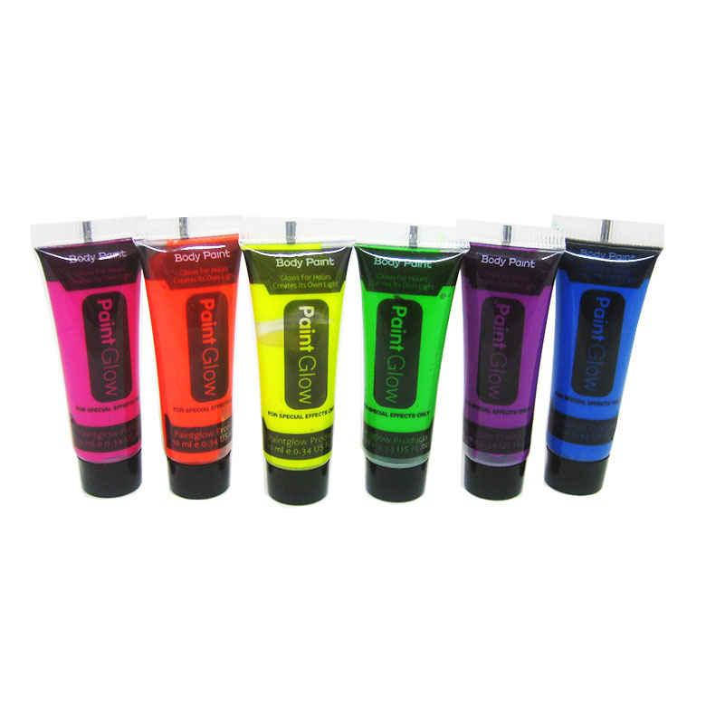 

Аквагрим для лица в тубе Paint Glow 10мл Неон 1шт 049099_малиновый