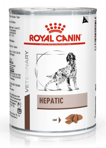 

Консервированный корм Royal Canin Hepatic Canine Cans для собак при заболеваниях печени 420 грамм