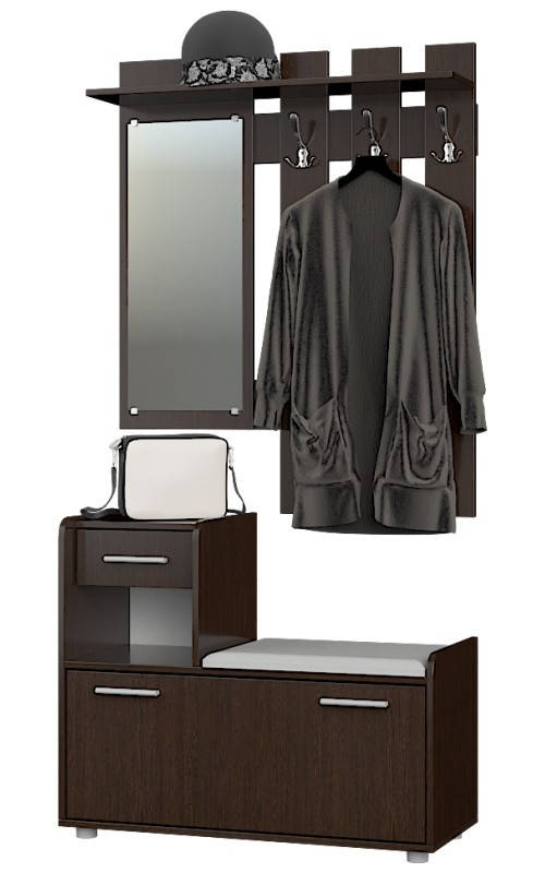 

Прихожая с сидушкой Тандем венге темный