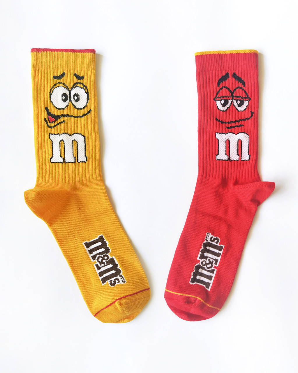 

Носки из высококачественного хлопка с оригинальным принтом "M&M's" 41-45, Разные цвета