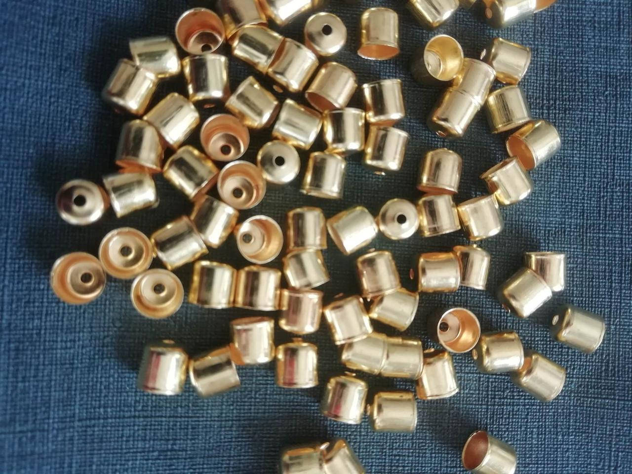 

Обниматель - колпачок, 6\6 мм, цвет - золото, 1 шт