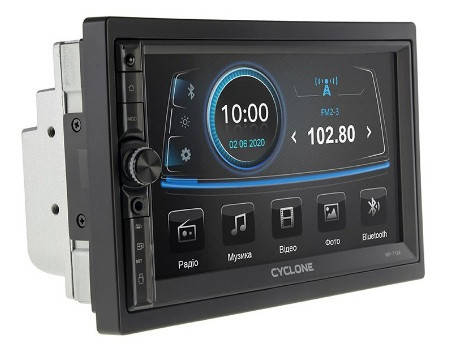 

Автомагнитола 2 din CYCLONE MP-7124