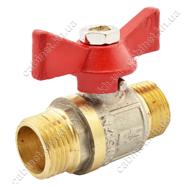 

Кран шаровый STA 1/2" Н/Н с ручкой бабочка