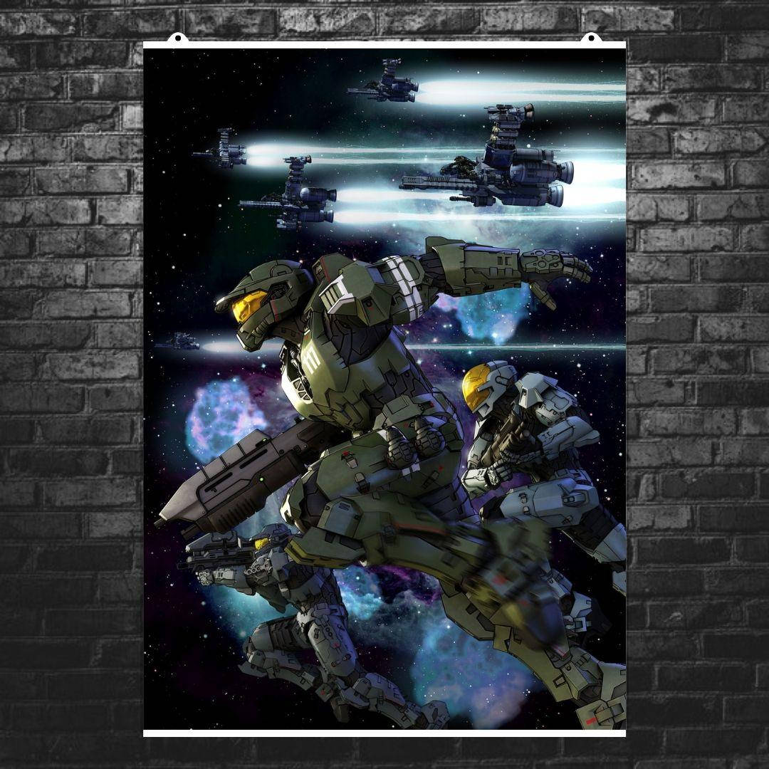 

Постер "Спартанцы". Halo, Master Chief. Размер 42x30см (A3). Матовая бумага
