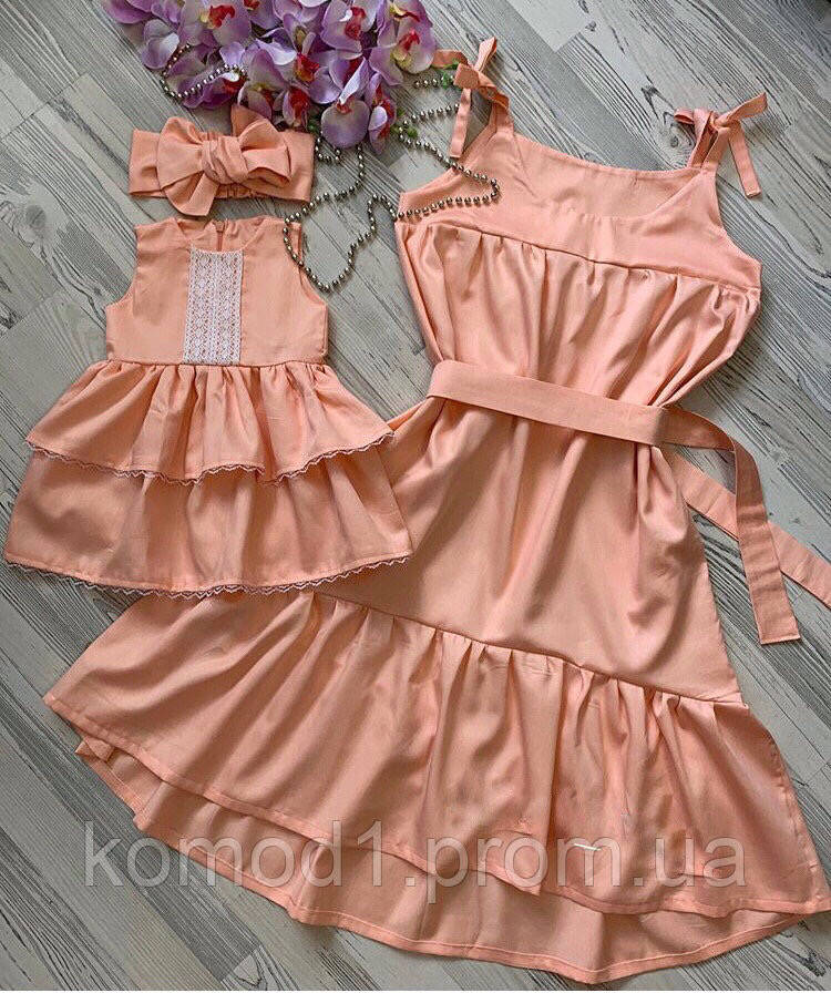 

Платья для мамы и дочки Family look