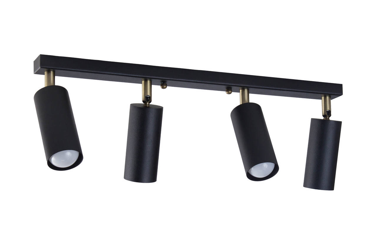 

Светильник потолочный MSK Electric Tube спот с поворотным механизмом NL 1105-4 BK