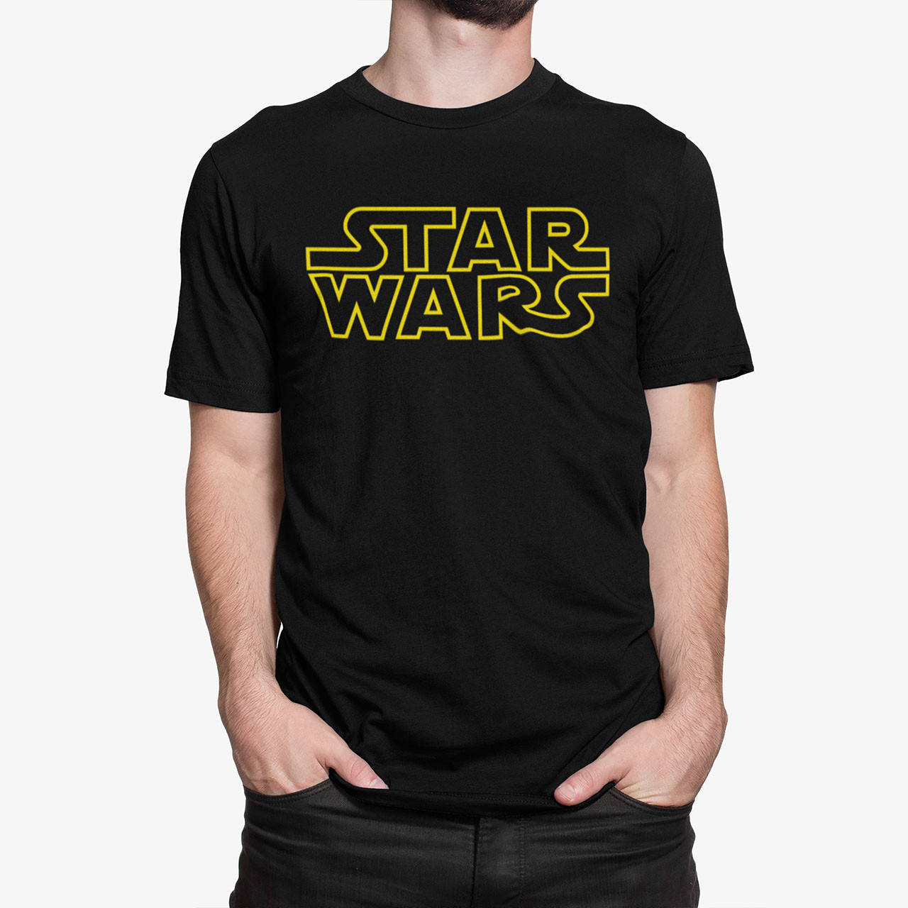 

Футболка мужская чёрная с принтом "Star Wars" M