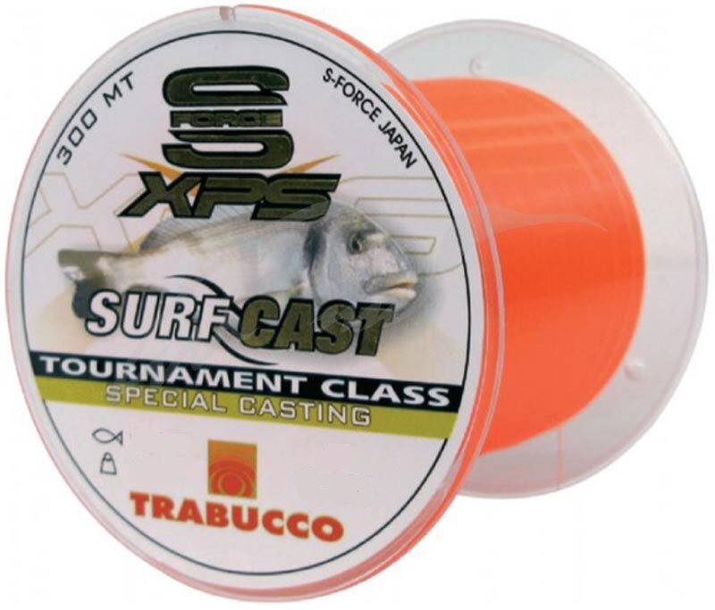 

Леска Trabucco S-Force XPS Surf Cast Fluo (Оранжевая) 300m 0.228mm 6.46kg, Оранжевый