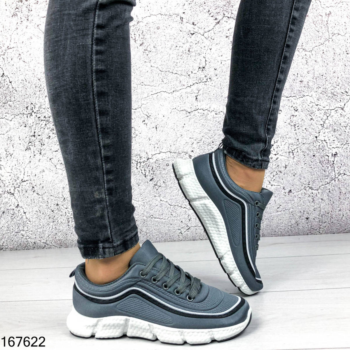 

Кроссовки женские серые Fashion из обувного текстиля | Мокасины женские на шнурках, Серый