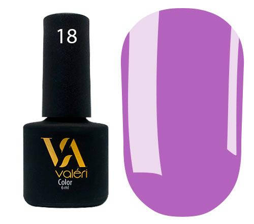 

Гель-лак Valeri Color № 018 (сиреневый, эмаль), 6 мл