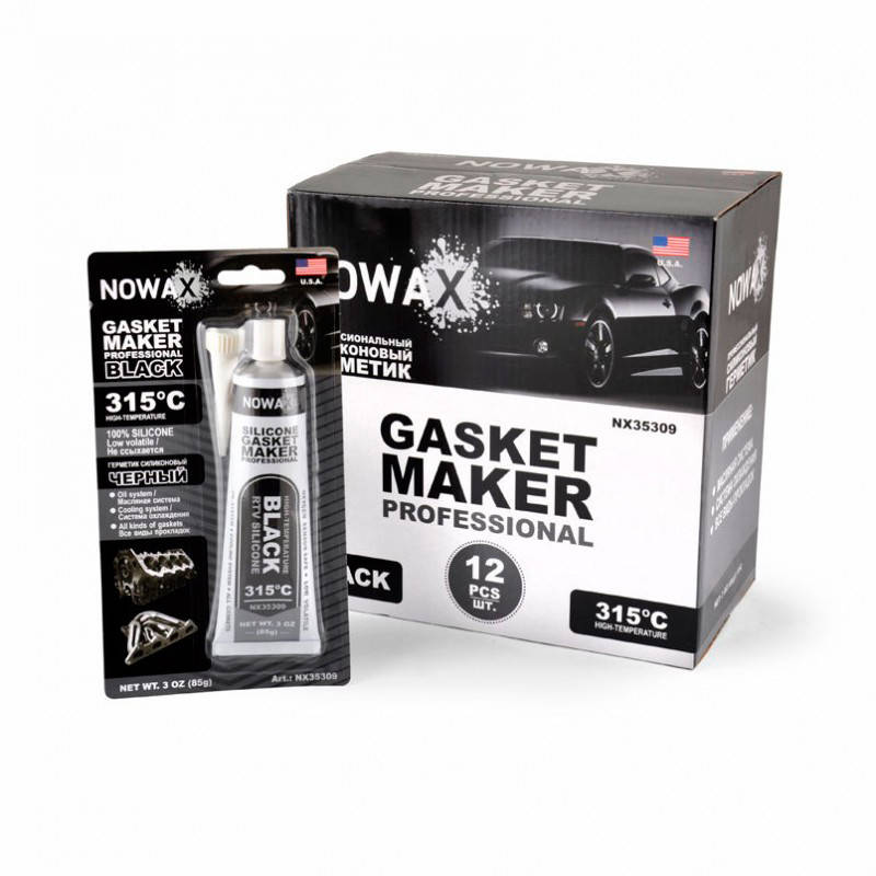 

Герметик прокладок Nowax 85g черный (+315C) (NX35309)