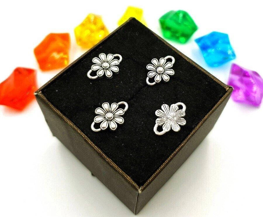 

(10шт) Подвески из металла, кулоны, Кулон "Ромашка" (сп7нг-7604)