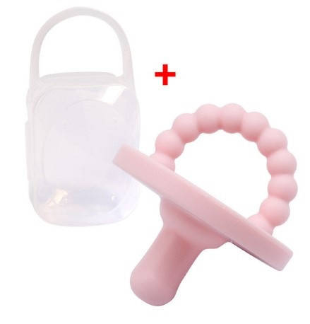 

Пустышка соска грызунок силиконовая Розовая, Розовый