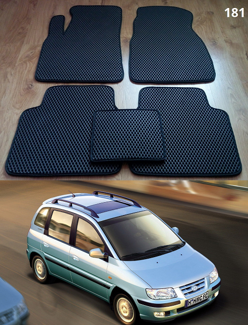 

Коврики ЕВА в салон Hyundai Matrix '01-08, Черный
