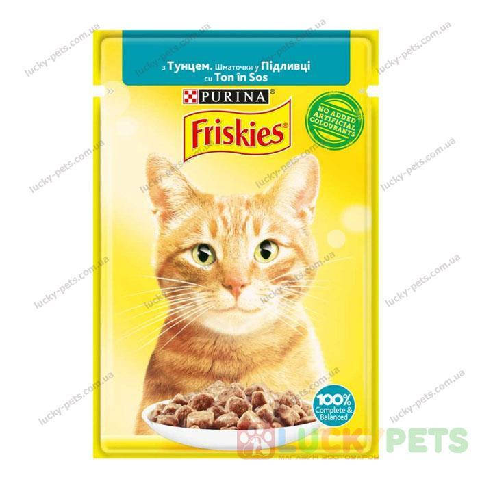 

Friskies Консервы для кошек с тунцом, кусочки в подливе, 85 г