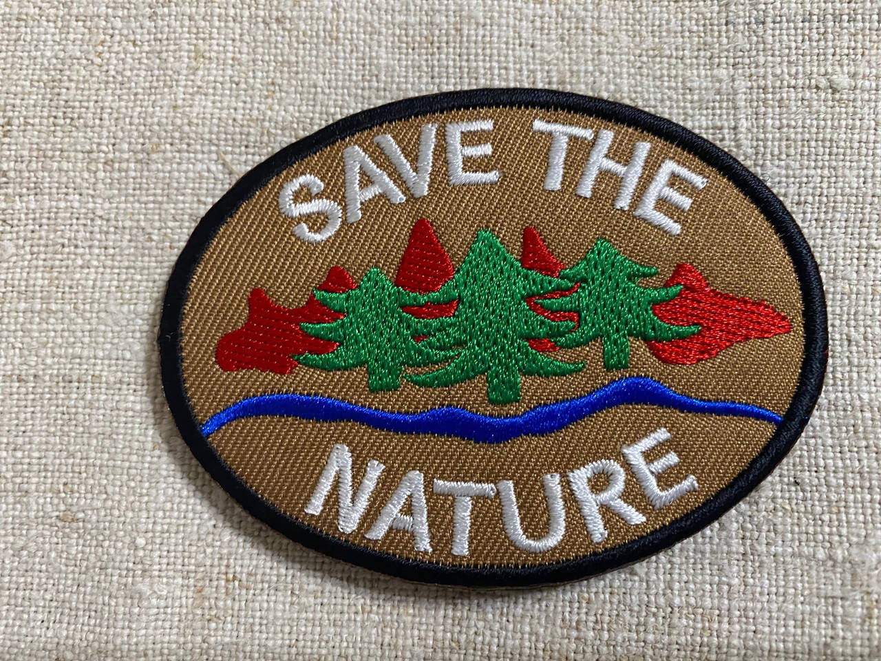 

Туристический патч с вышивкой Save the nature