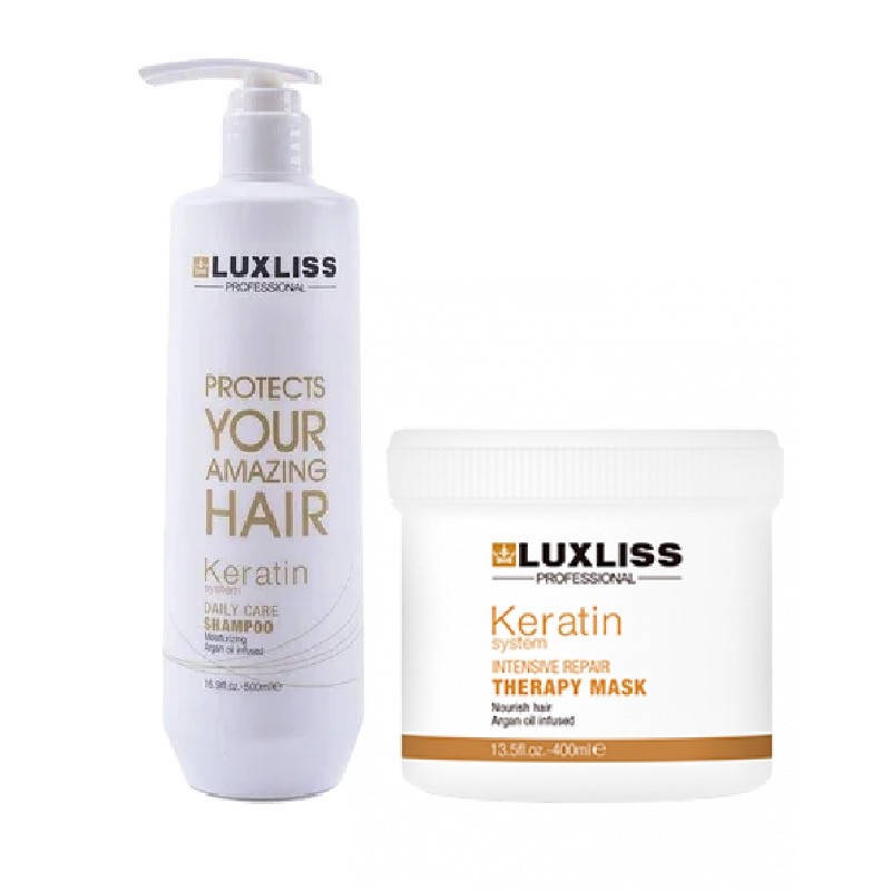 

Набор Luxliss Keratin Smoothing Daily Care шампунь 500 мл + маска 400 мл