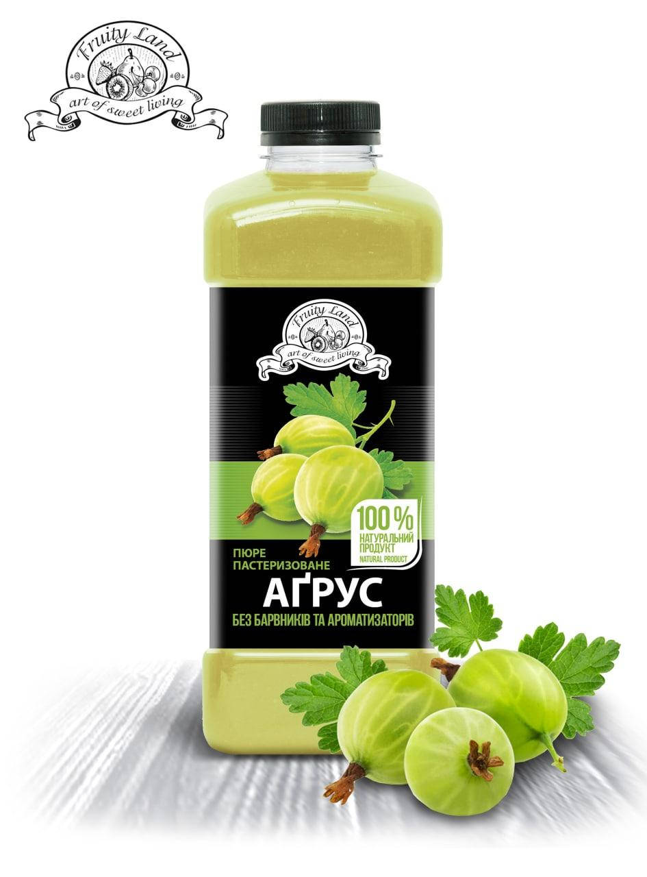 

Крыжовник пюре Fruity Land пастеризованное,1кг