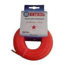 

Леска для бензокосы Витязь 3.0 мм звезда красная