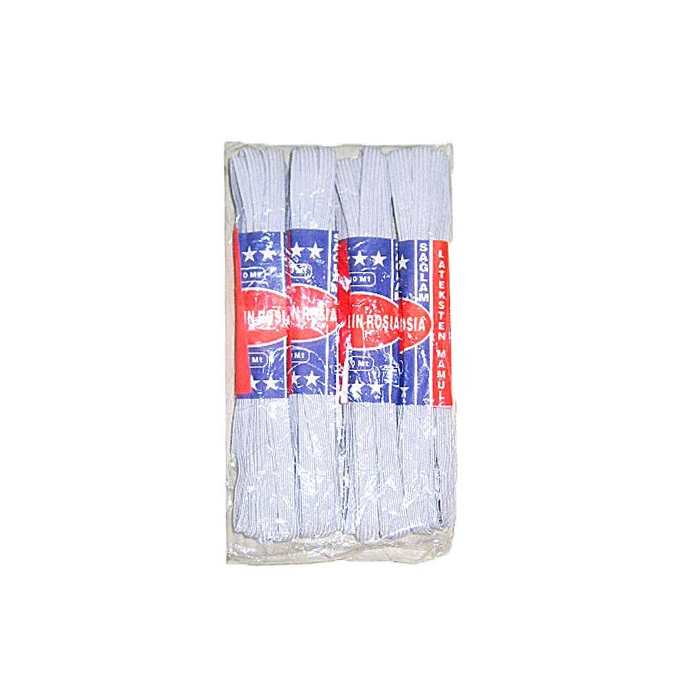 

Резинка Saglam для белья 10мм х 10 м белая арт. 1956 (4шт)