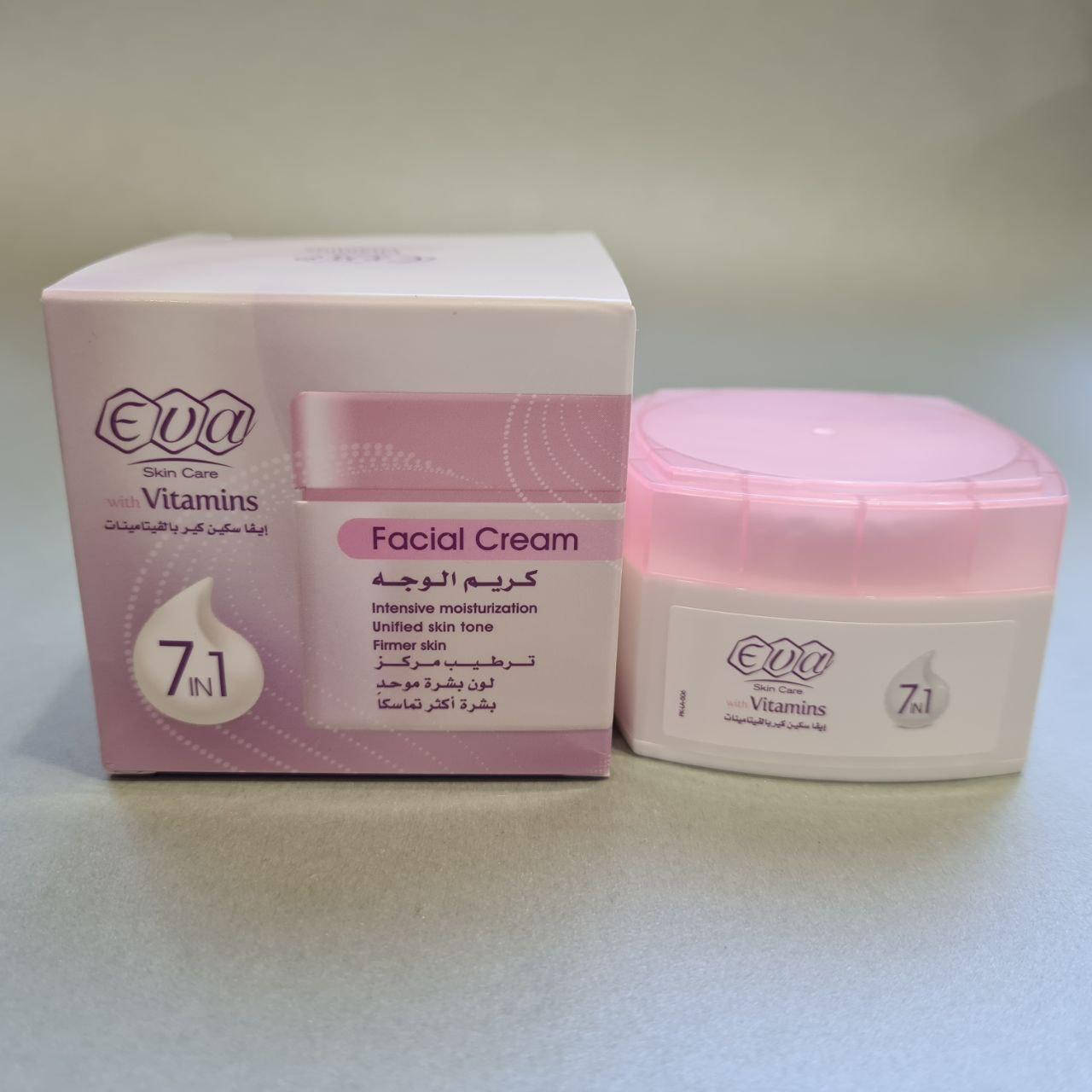 

Крем для лица с мультивитаминами 7 в 1, Eva Facial Cream, 45 грамм, Египет