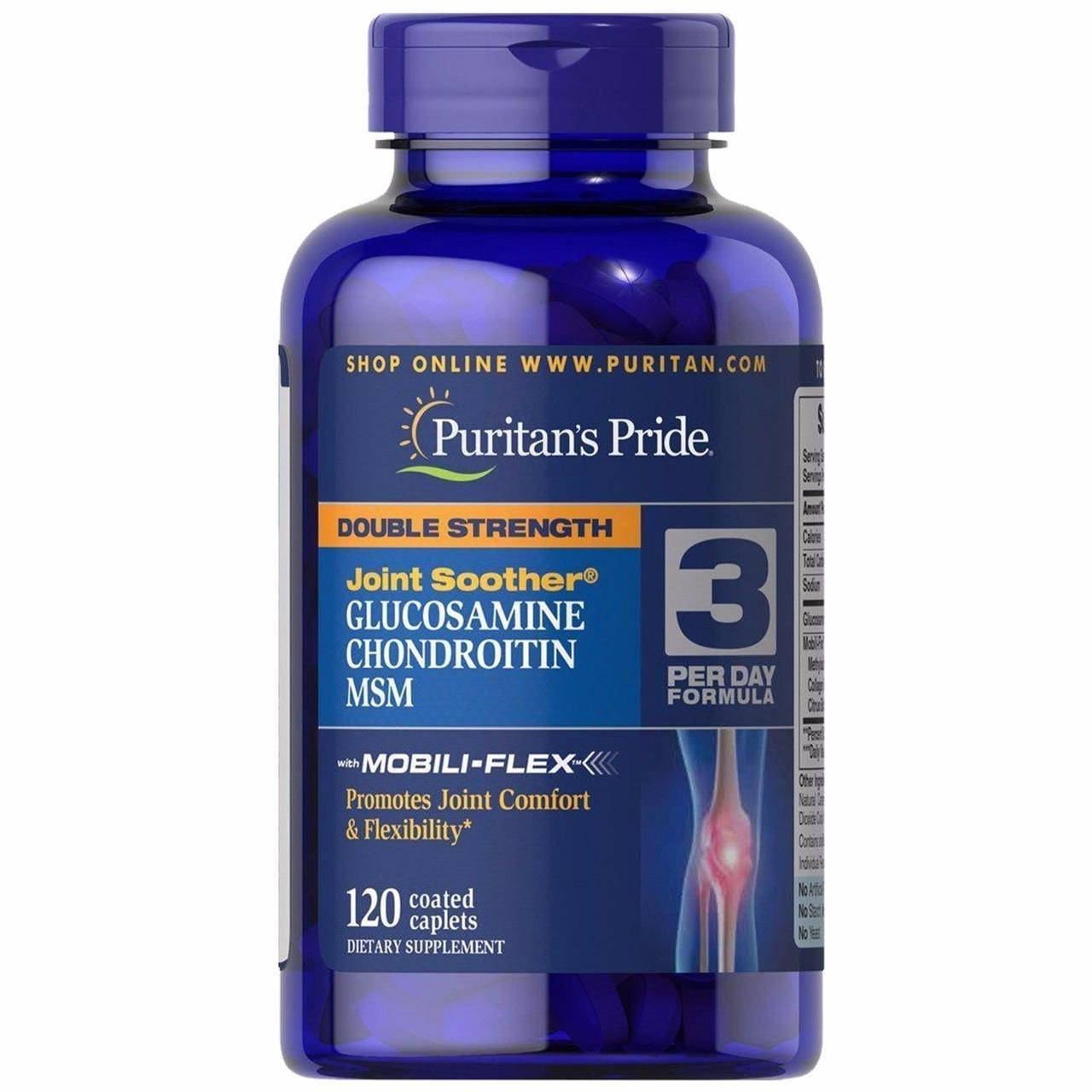 

Для суставов и связок Puritan's Pride Double Strength Glucosamine Chondroitin MSM 120 капс
