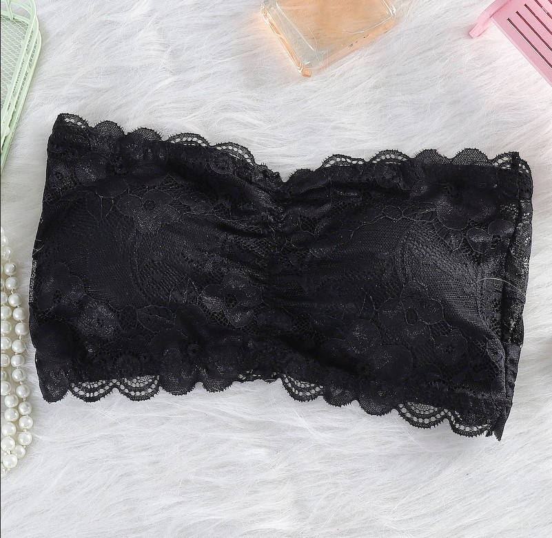 

Кружевной топ-бандо (Код 128) Черный