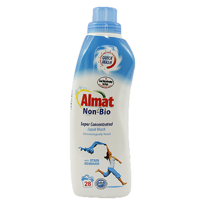 

Гель для прання суперконцентрат Алмат для дитячих речей Almat non-bio 2in1 28p 980ml 12шт/ящ (Код :