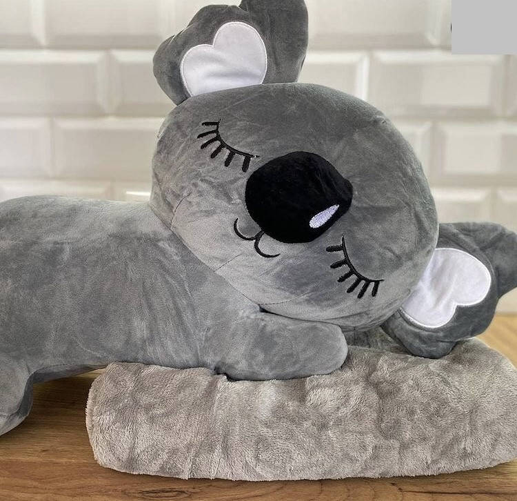 

Игрушка плед подушка 3 в 1 коала серая, Серый